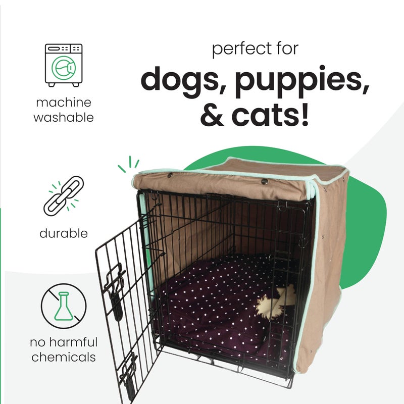 Molly Mutt Wild Horses Dog Crate Cover, 100% Cotton Canvas Cover with 2 Roll-Up Panels, Ideal for Dog or Cat Crate, Durable, Washable, and Free of Harmful Chemicals, 24" x 18" x 21" - Image 3